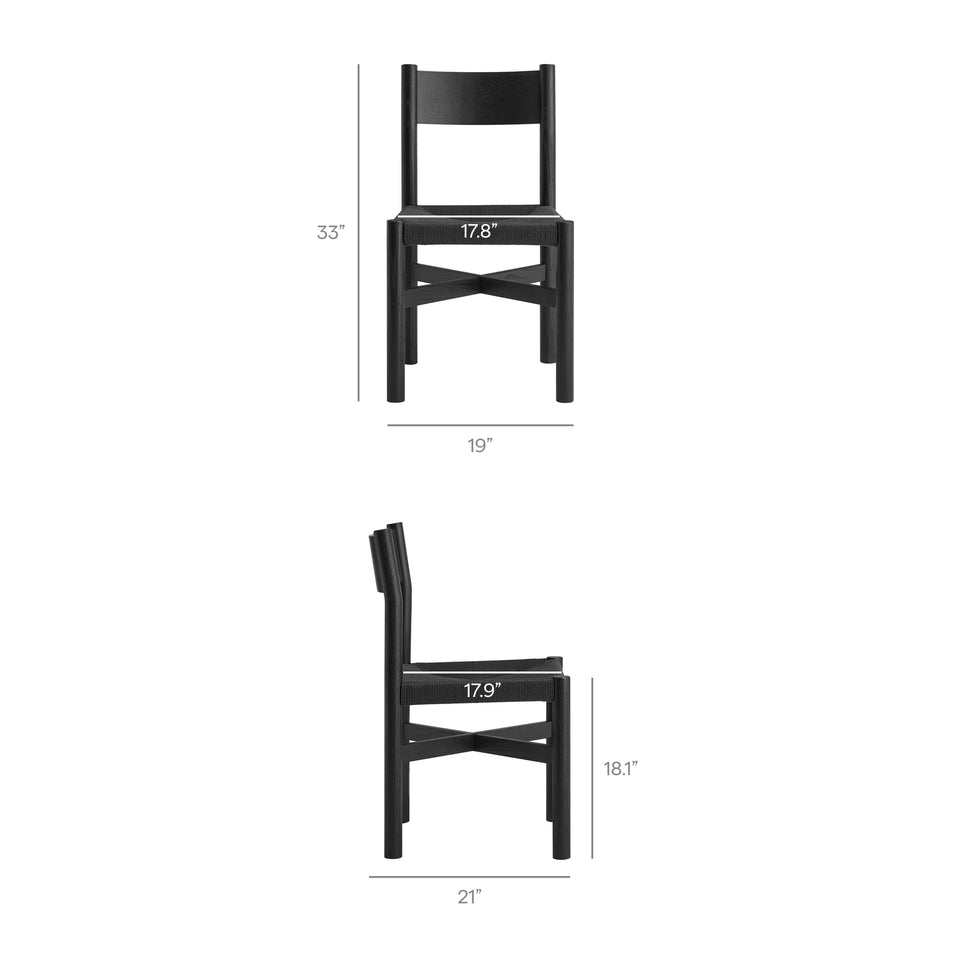 Alvia 7-Piece Oak Wood Extendable Dining Table and Chairs Set by Modway