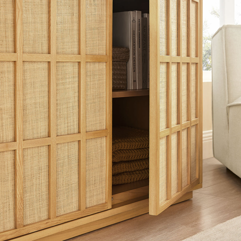 Aiko 39 Inch Japandi Accent Cabinet by Modway