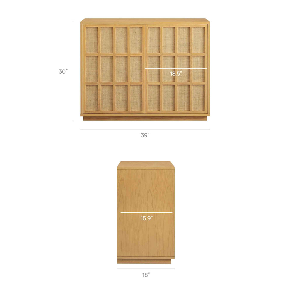 Aiko 39 Inch Japandi Accent Cabinet