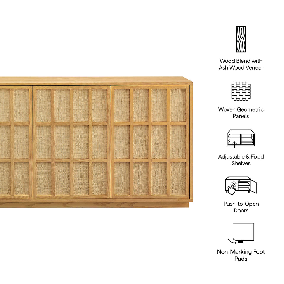 Aiko 76 Inch Japandi Sideboard by Modway