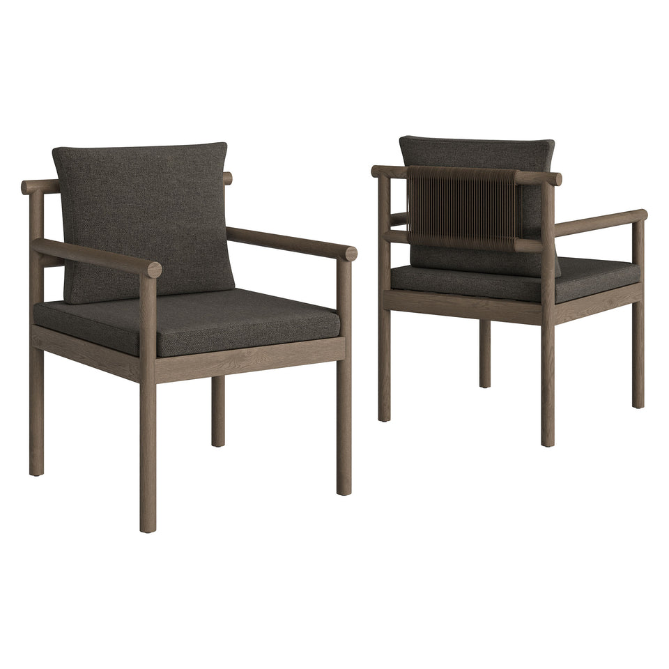 Eleni 7 Piece Outdoor Patio Teak Wood Dining Set by Modway