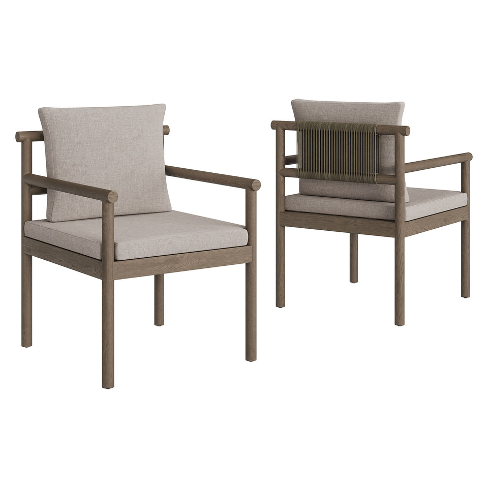 Eleni 7 Piece Outdoor Patio Teak Wood Dining Set by Modway