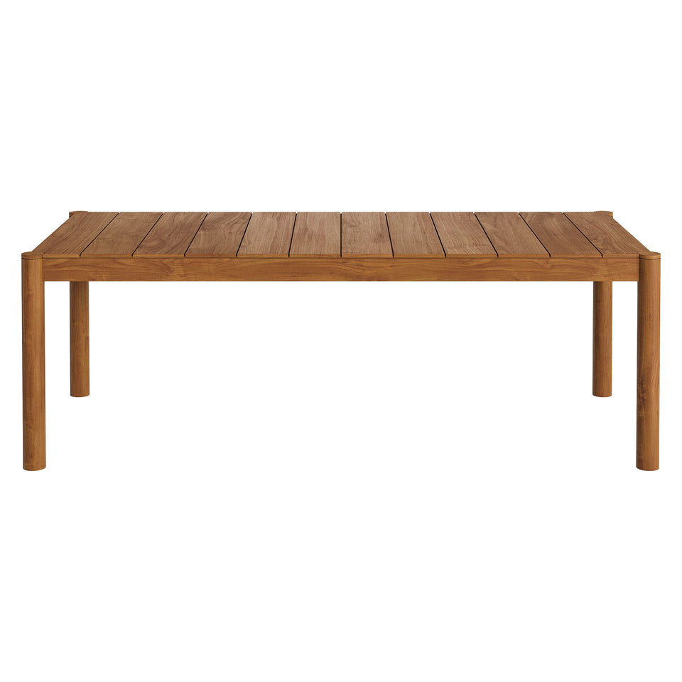 Eleni 89-Inch Outdoor Patio Teak Wood Dining Table by Modway