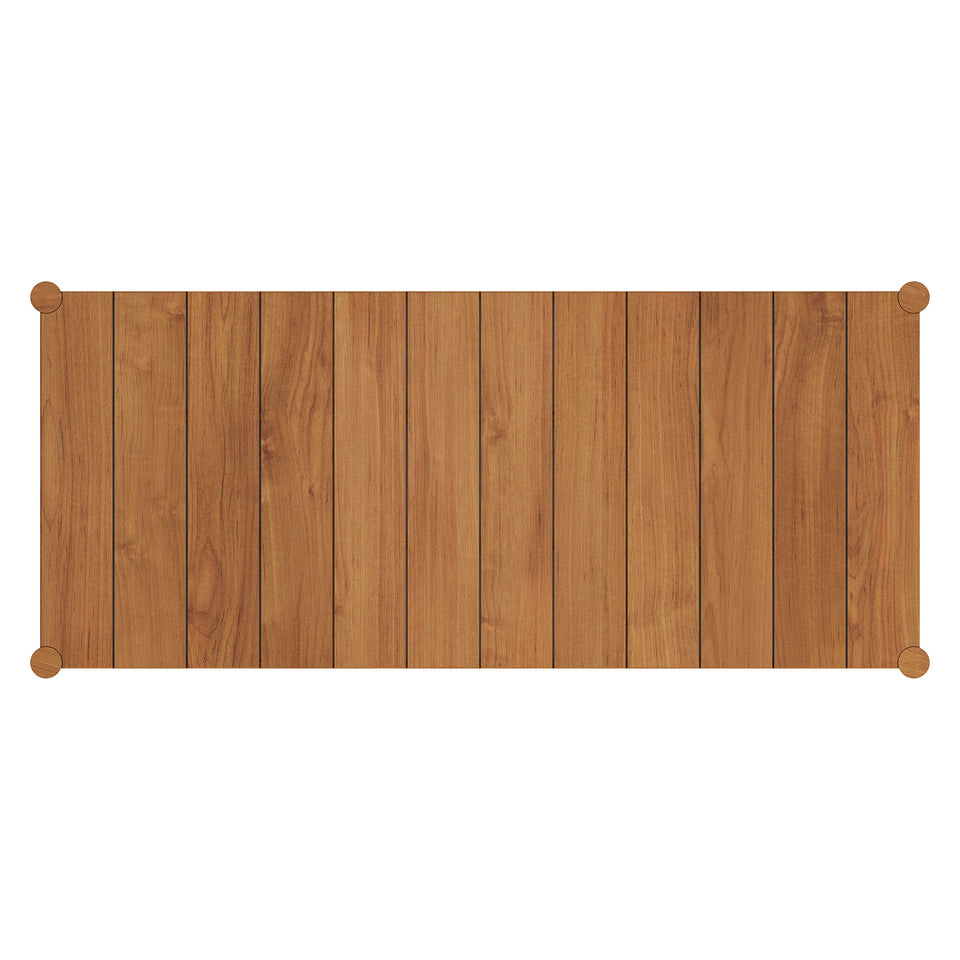 Eleni 89-Inch Outdoor Patio Teak Wood Dining Table by Modway