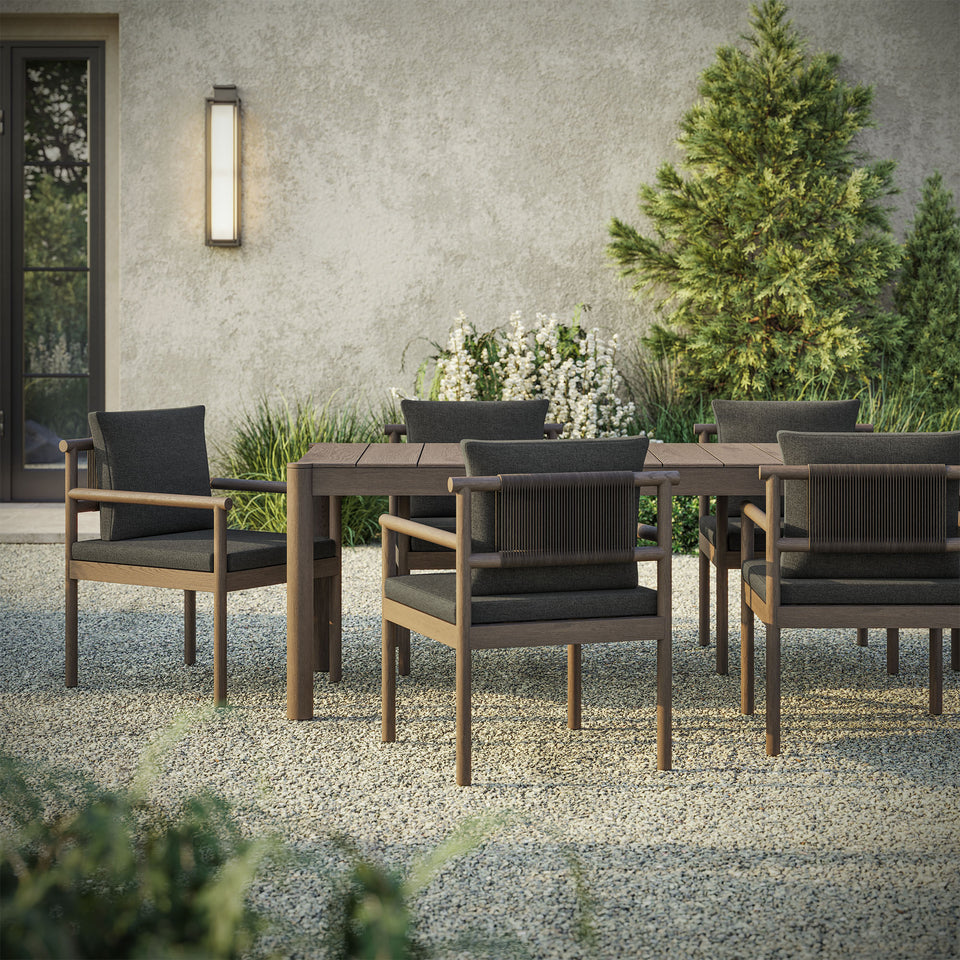 Eleni 7 Piece Outdoor Patio Teak Wood Dining Set by Modway