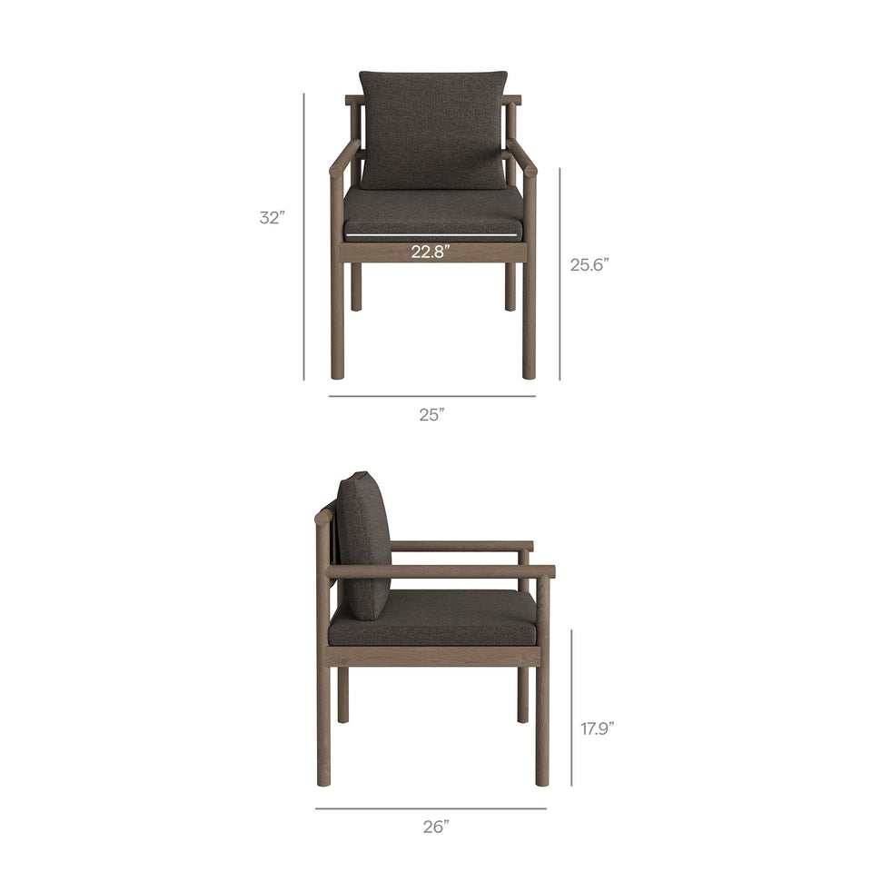 Eleni 7 Piece Outdoor Patio Teak Wood Dining Set by Modway