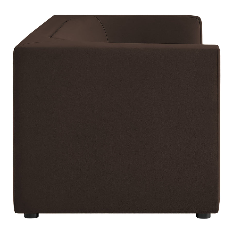 Hilda 86" Curved Back Performance Velvet Sofa by Modway