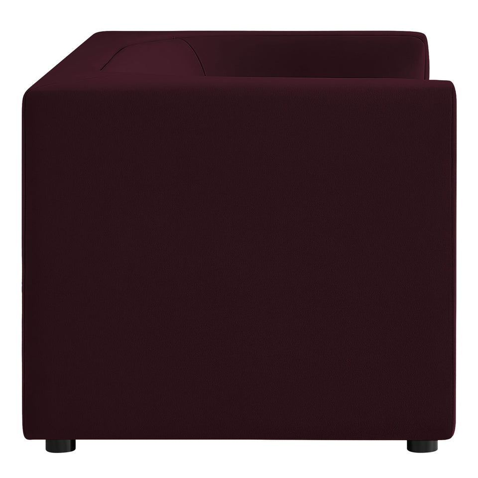 Hilda 67" Curved Back Performance Velvet Loveseat by Modway