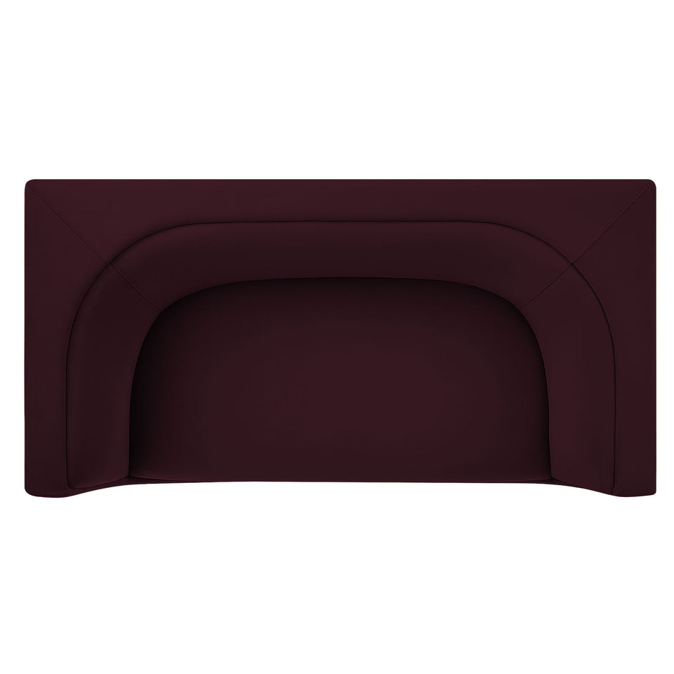 Hilda 67" Curved Back Performance Velvet Loveseat by Modway