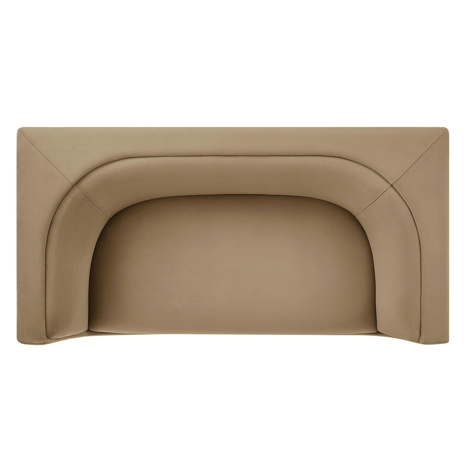 Hilda 67" Curved Back Performance Velvet Loveseat by Modway