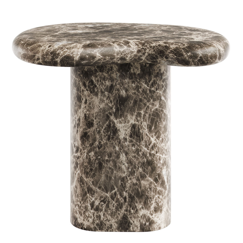 Elowen Outdoor Patio Faux Marble Side Table by Modway