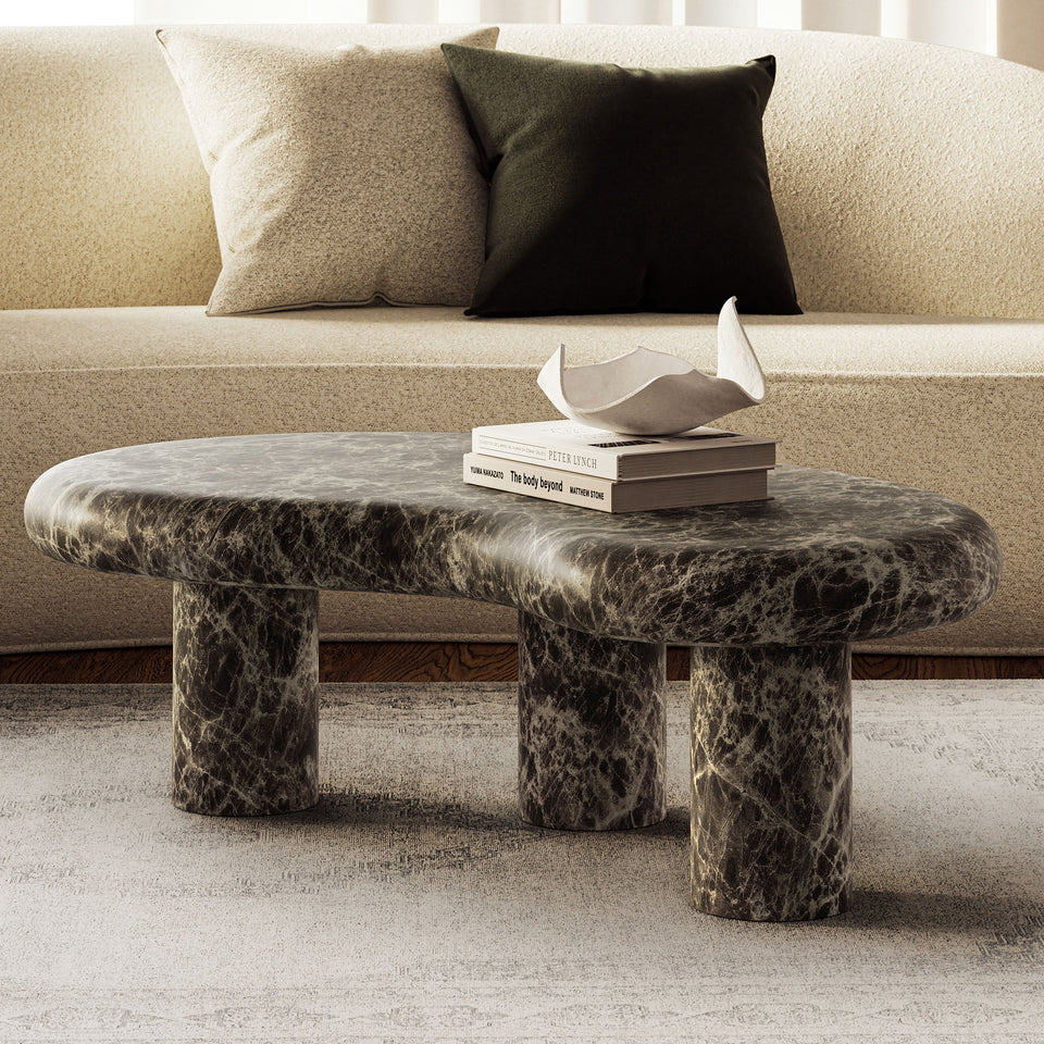 Elowen Outdoor Patio Faux Marble Coffee Table by Modway