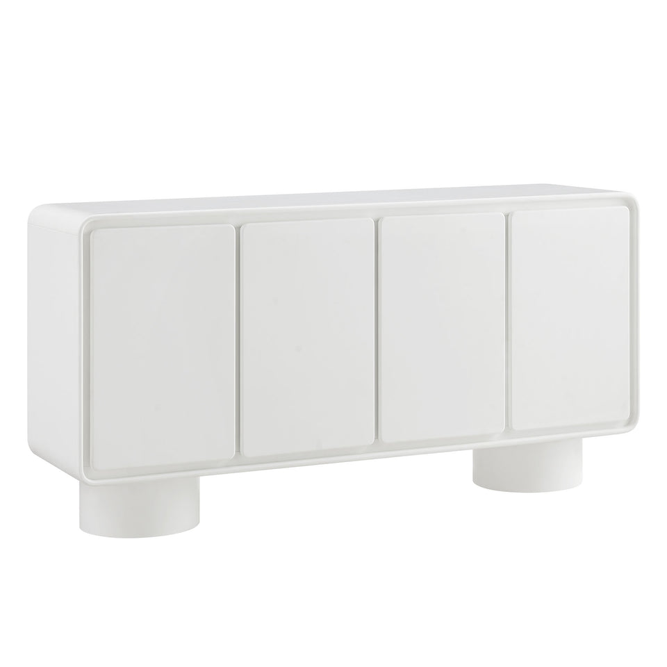 Lumo 4-Door Curved Wood Accent Cabinet by Modway