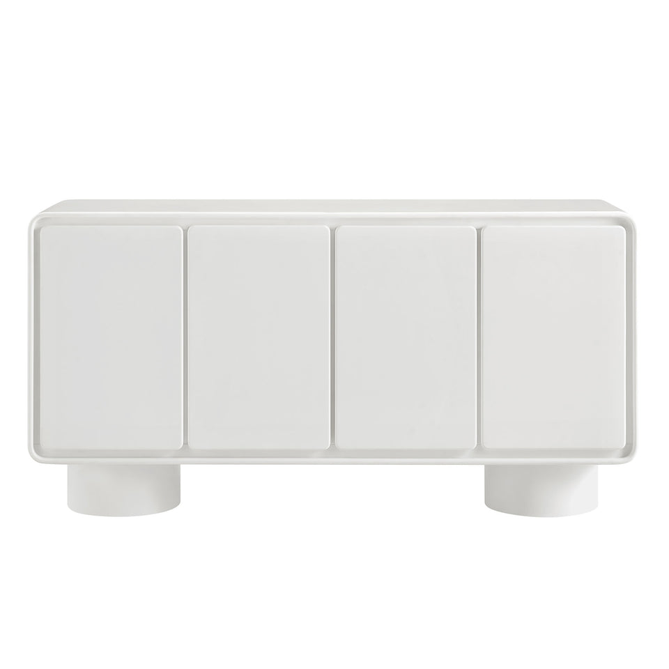Lumo 4-Door Curved Wood Accent Cabinet by Modway