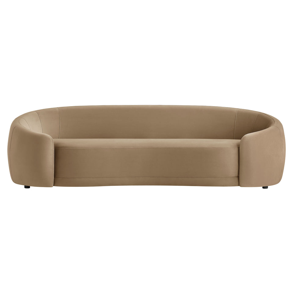 Contessa Curved Performance Velvet Sofa by Modway