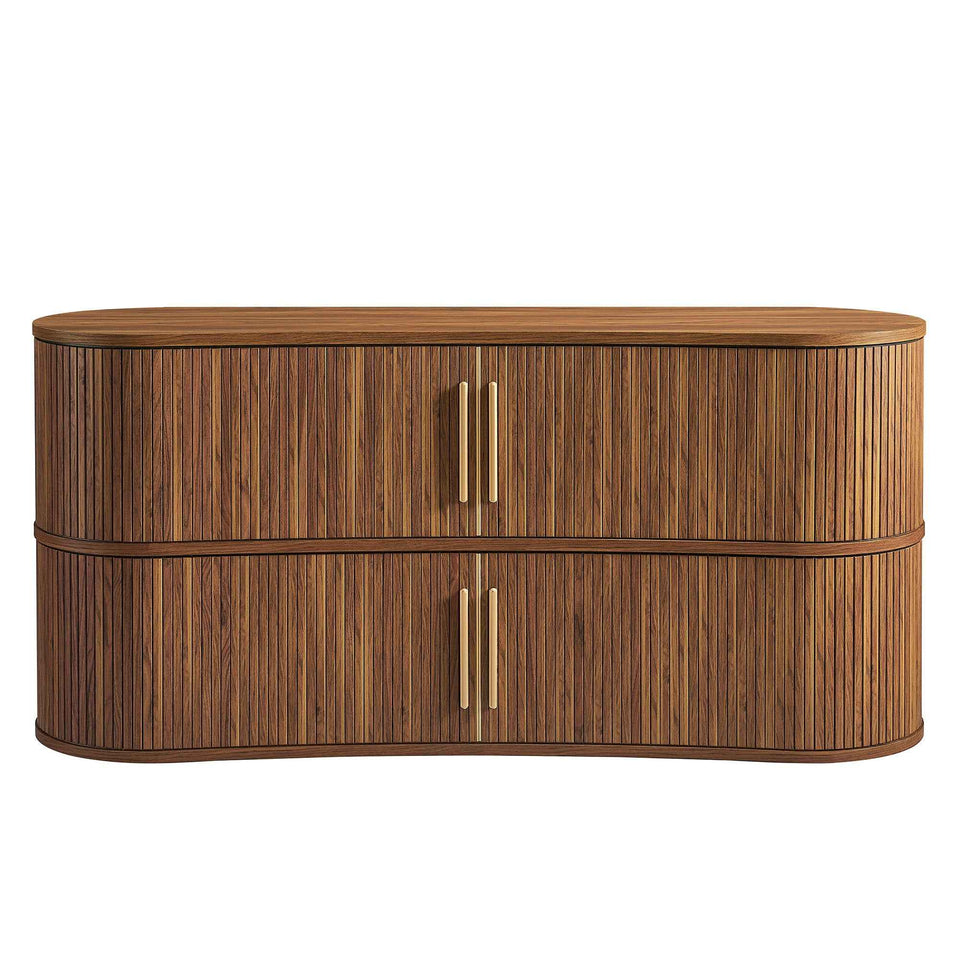 Radcliffe 63" Curved Fluted Sideboard Buffet Cabinet by Modway