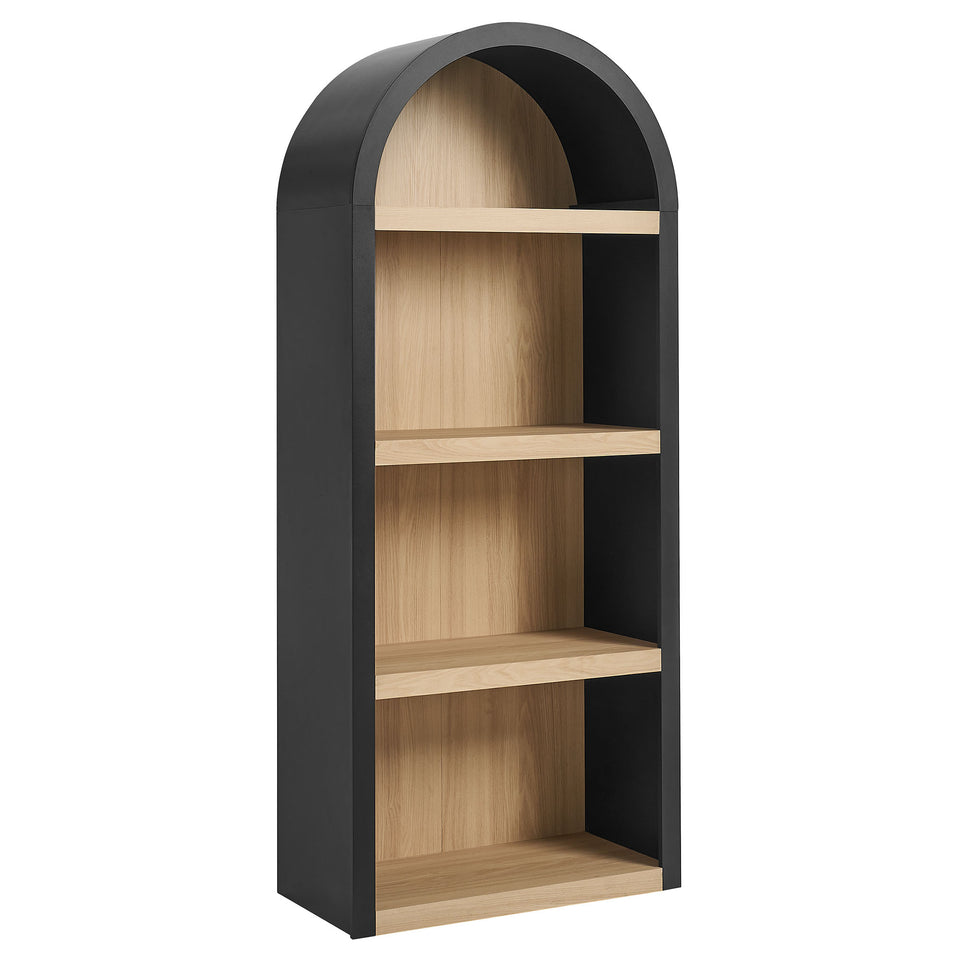 Caleb 4 Arched Display Shelf Bookcase by Modway