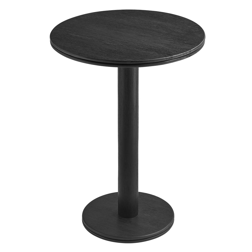 Neo 3-Piece Round Indoor - Outdoor Patio Wood Bar Table And Stool Set by Modway