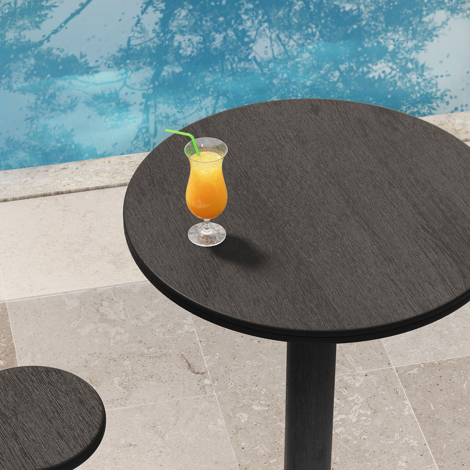 Neo 31 Inch Round Indoor - Outdoor Patio Wood Bar Table by Modway