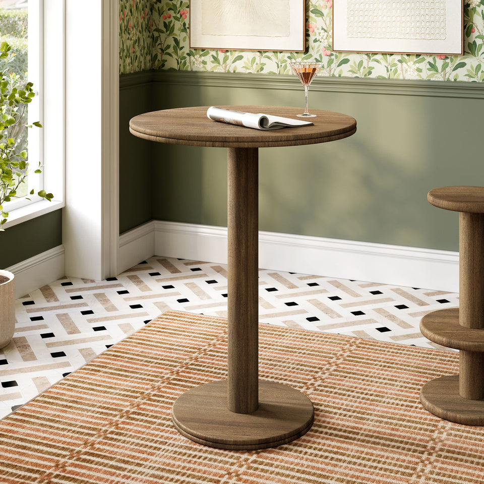 Neo 31 Inch Round Indoor - Outdoor Patio Wood Bar Table by Modway