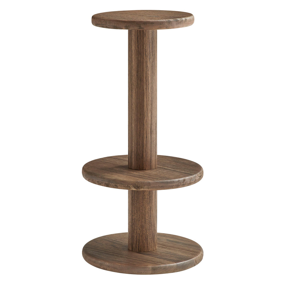 Neo 15 Inch Round Indoor - Outdoor Patio Wood Bar Stools by Modway