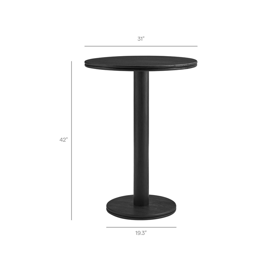 Neo 5-Piece Round Indoor - Outdoor Round Patio Bar Table And Stool Set by Modway