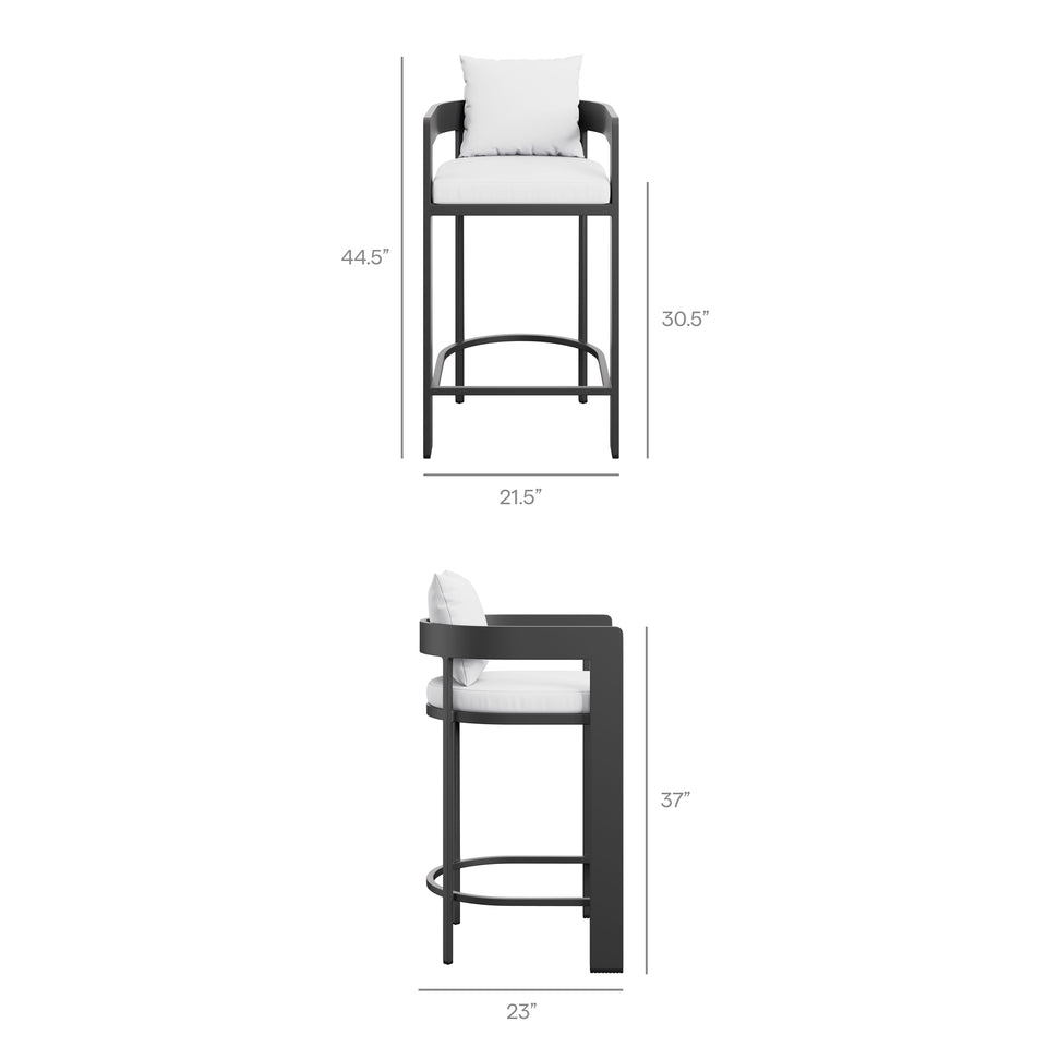 Tahoe Outdoor Patio Patio Aluminum Bar Chair by Modway