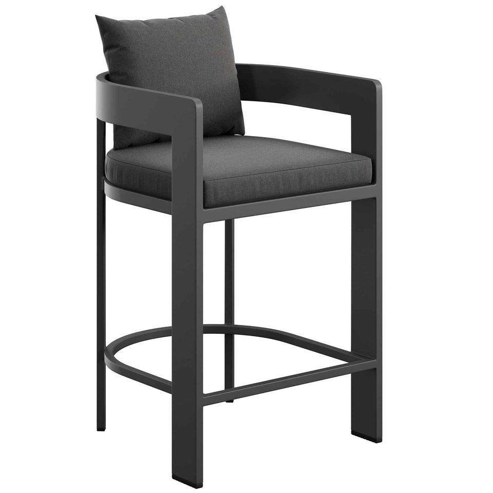 Tahoe Outdoor Patio Patio Aluminum Counter Stool by Modway
