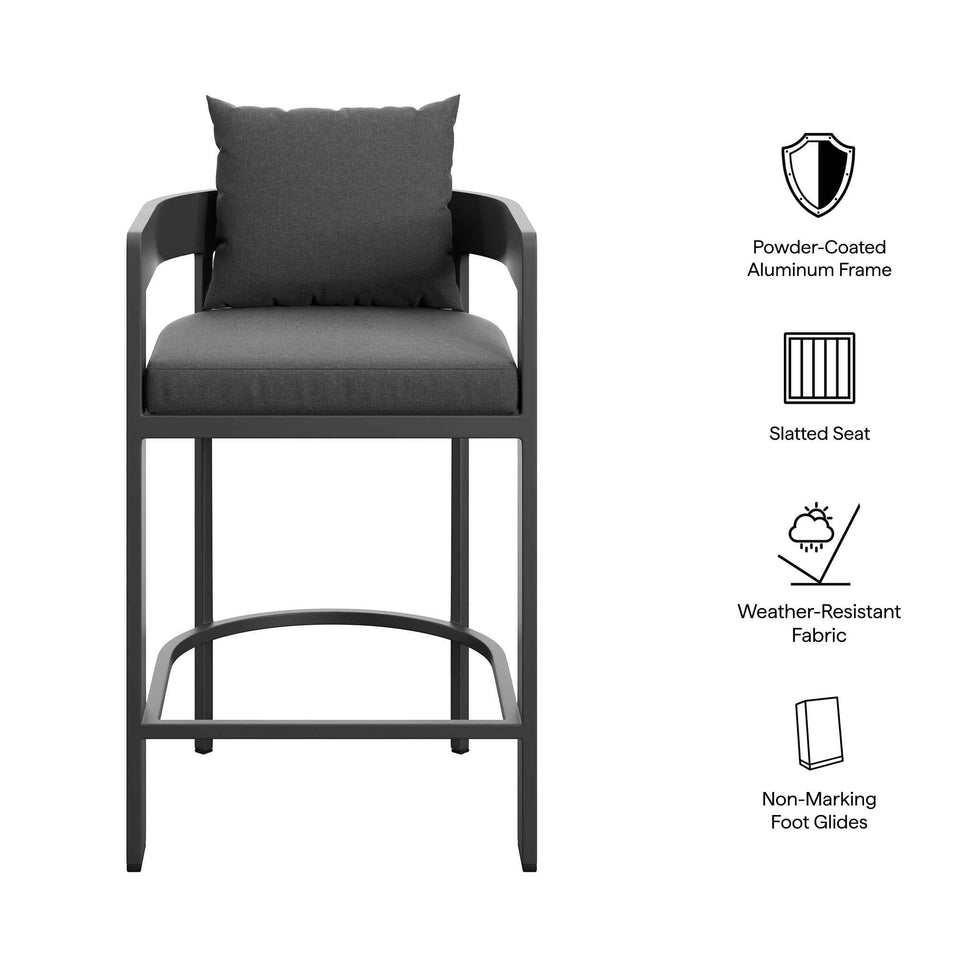 Tahoe Outdoor Patio Patio Aluminum Counter Stool by Modway