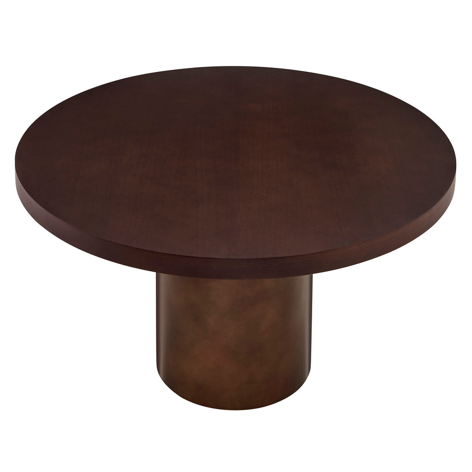 Annette 54 Inch Round Pedestal Base Dining Table by Modway