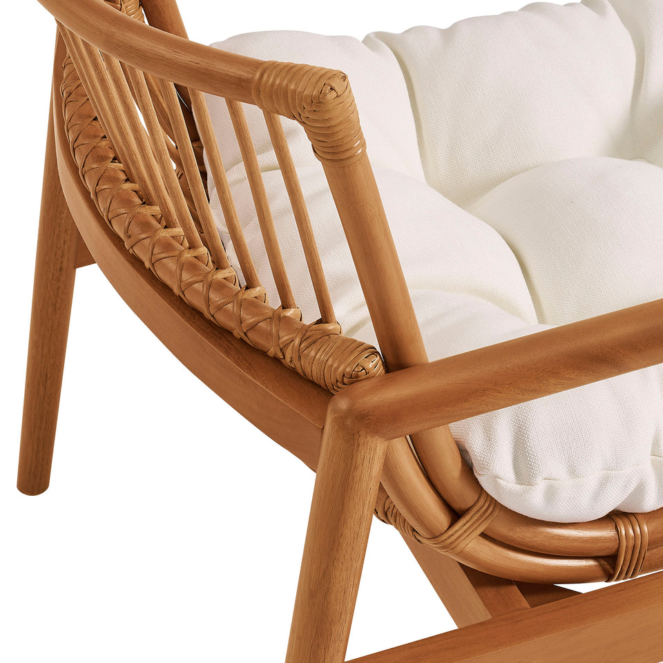 Tula Wood Rattan Lounge Chair by Modway