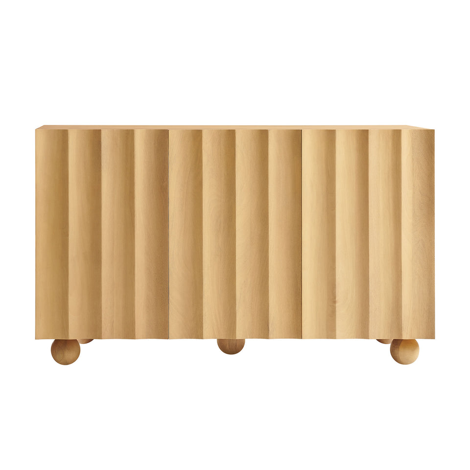 Sorren 54 Inch Scalloped Wood 3-Door Sideboard by Modway