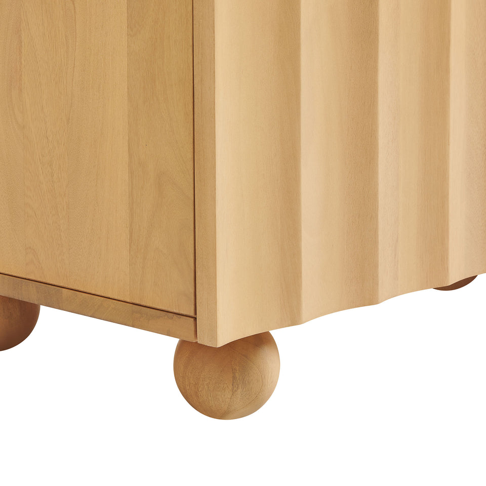 Sorren 54 Inch Scalloped Wood 3-Door Sideboard by Modway