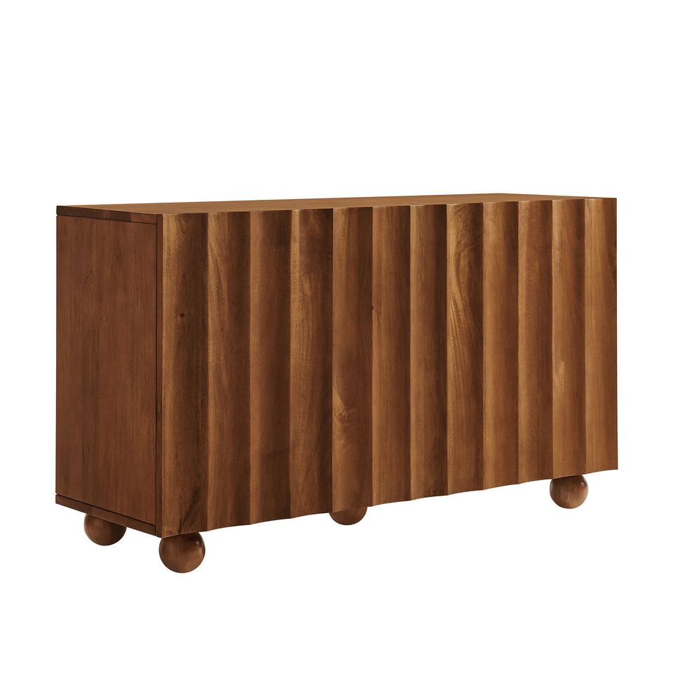 Sorren 54 Inch Scalloped Wood 3-Door Sideboard by Modway
