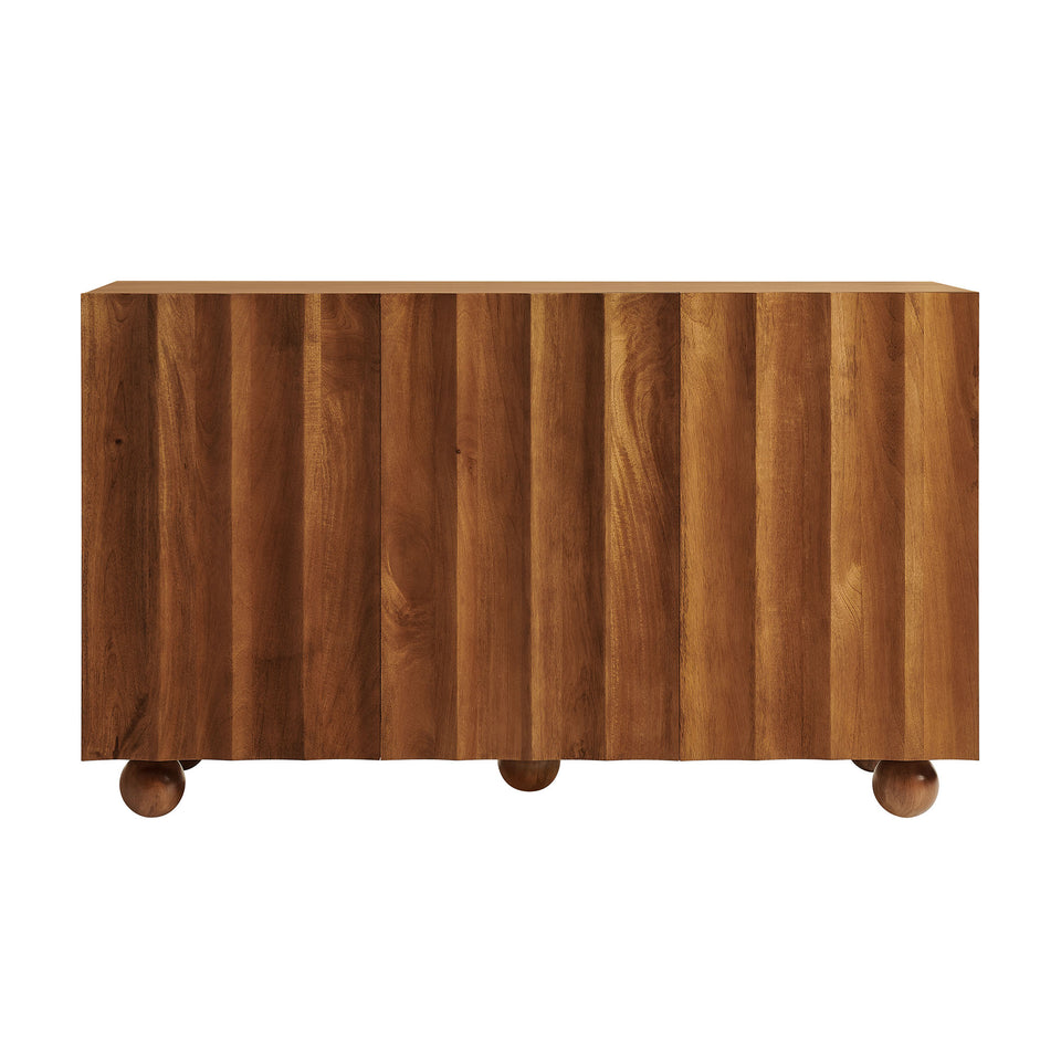 Sorren 54 Inch Scalloped Wood 3-Door Sideboard by Modway