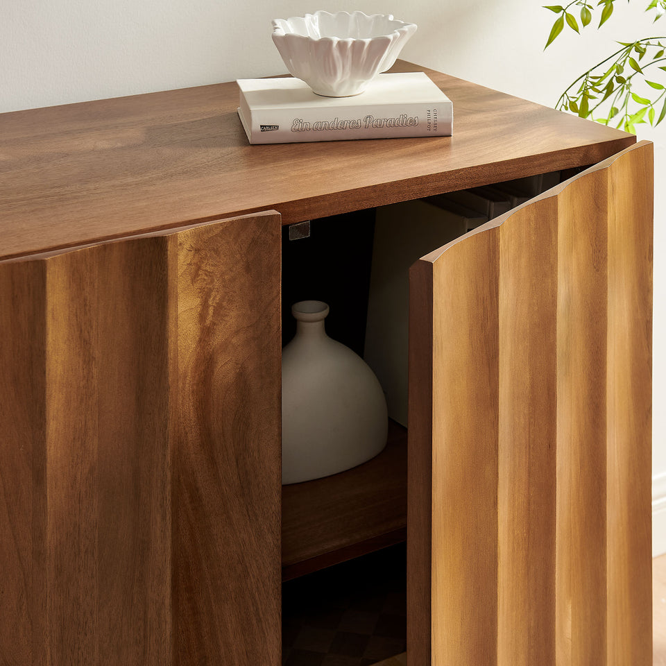 Sorren 54 Inch Scalloped Wood 3-Door Sideboard by Modway