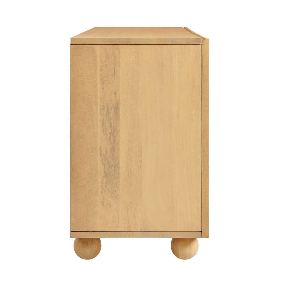 Sorren 72 Inch Scalloped Wood 4-Door Sideboard by Modway