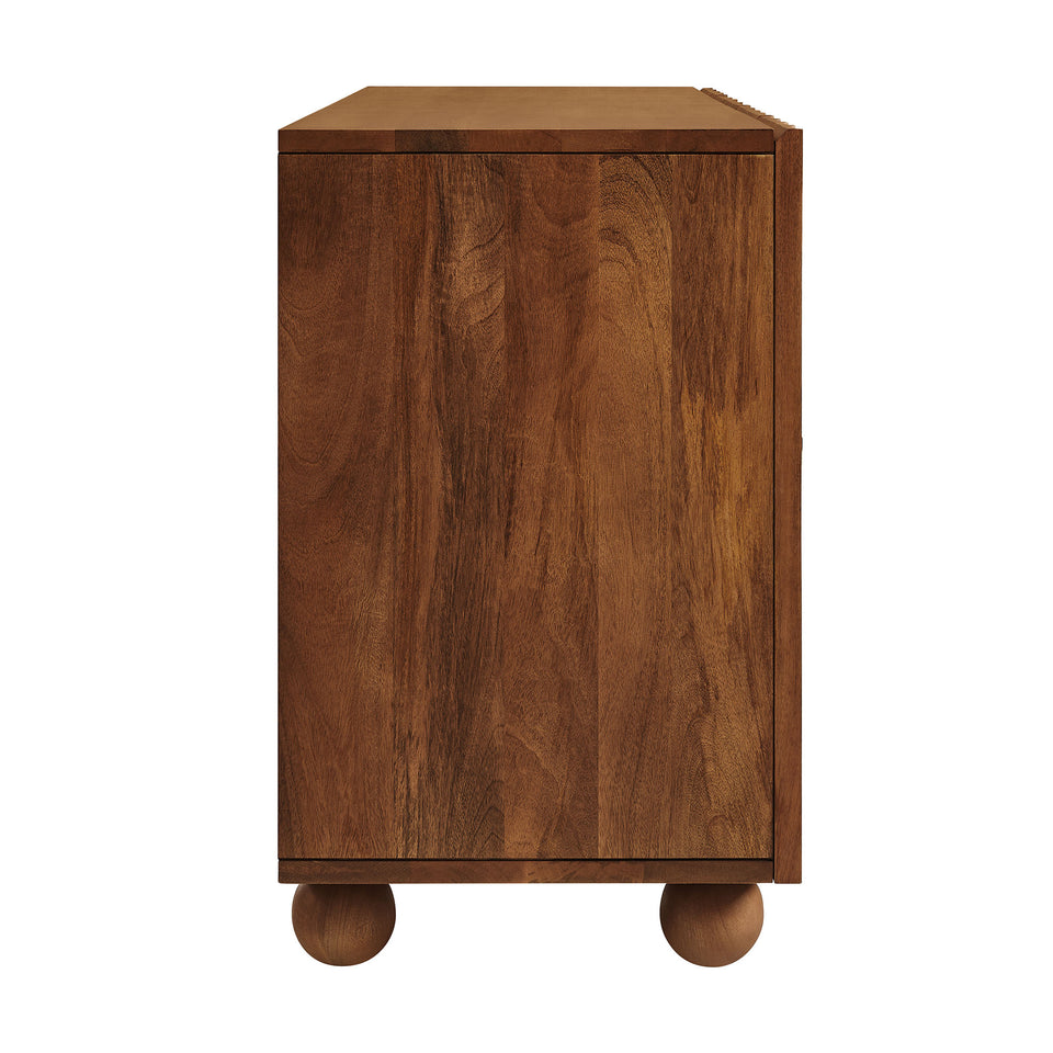Sorren 72 Inch Scalloped Wood 4-Door Sideboard by Modway