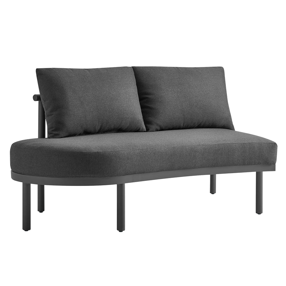 Porta 5 Piece Outdoor Patio Aluminum Modular Sofa Set by Modway