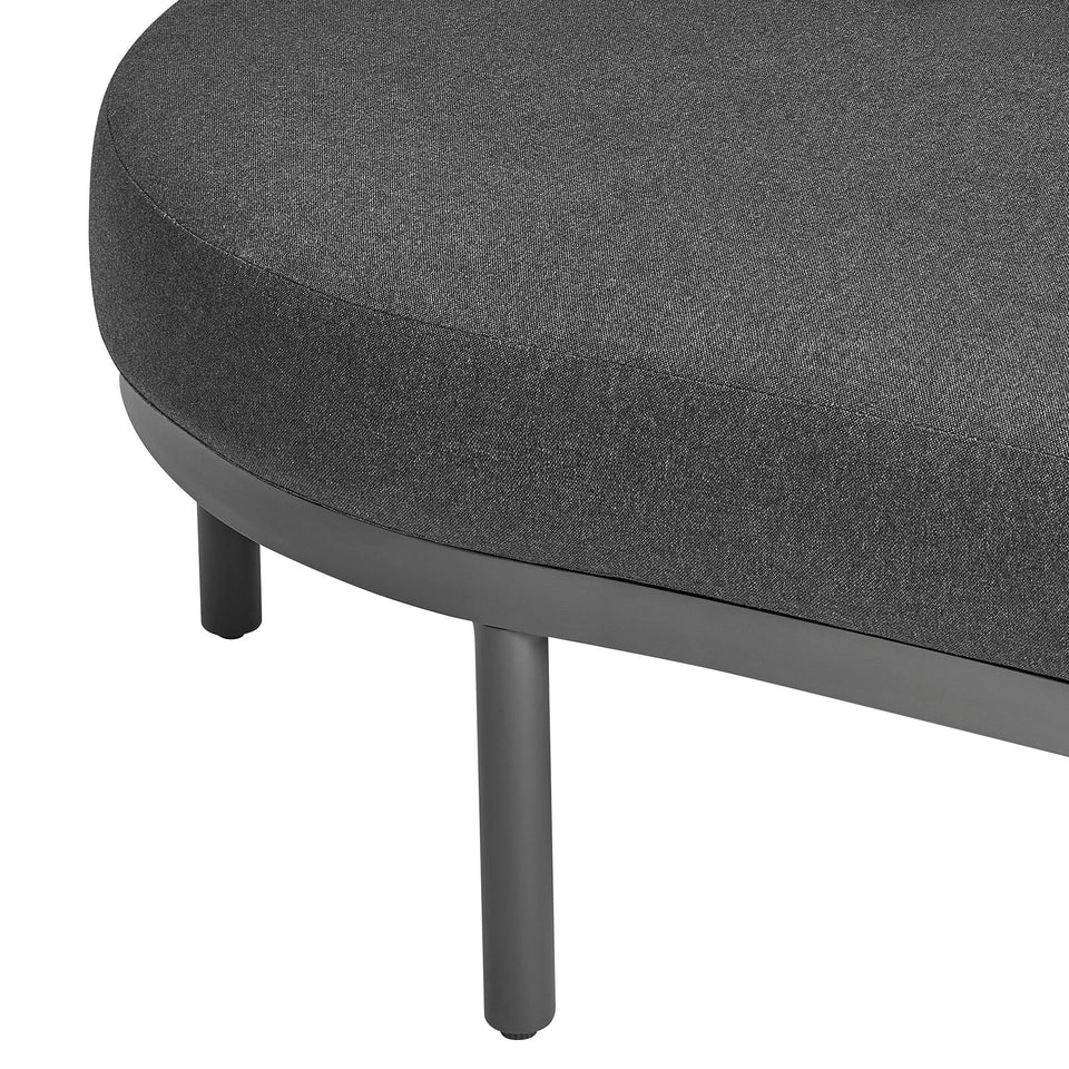 Porta Left-Arm Facing Outdoor Patio Aluminum Modular Piece by Modway
