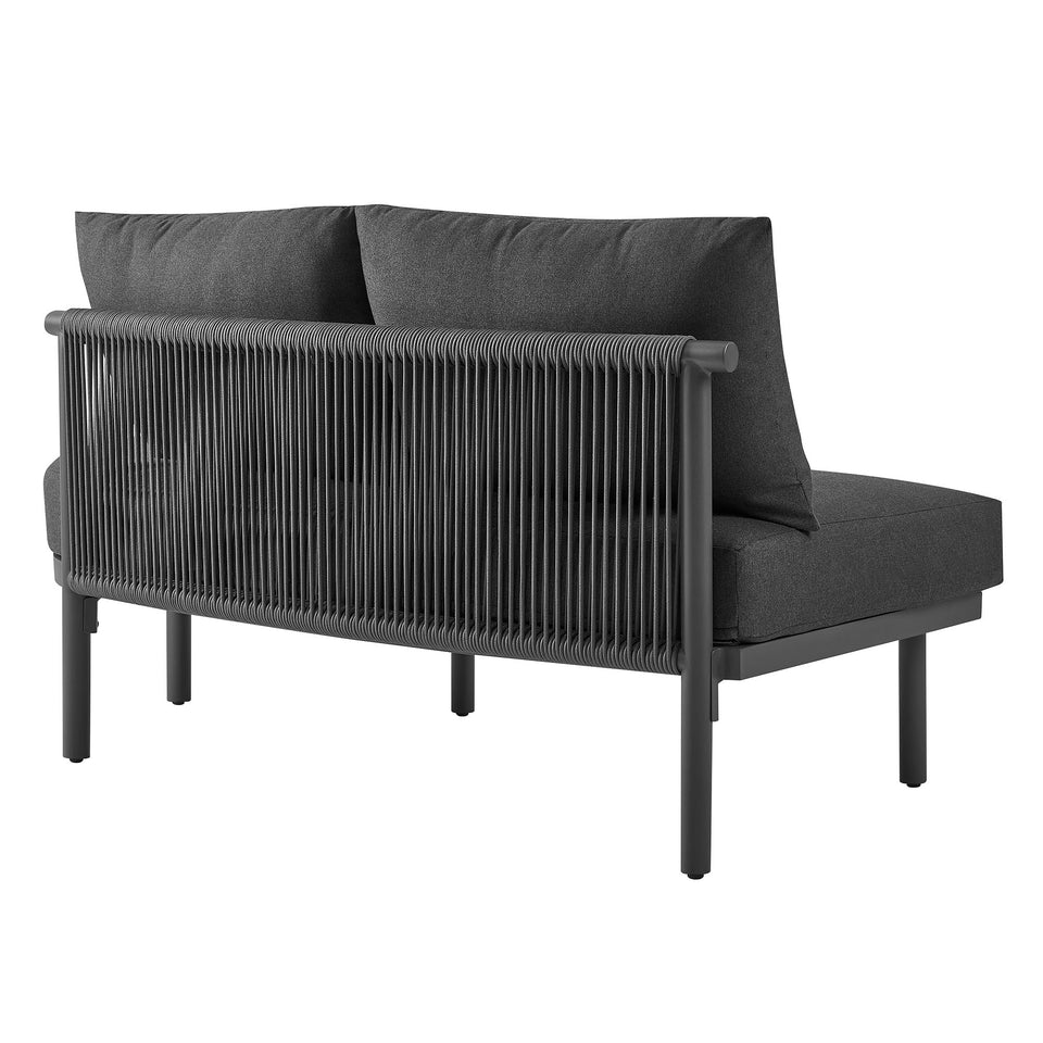 Porta 3 Piece Outdoor Patio Aluminum Modular Sofa by Modway