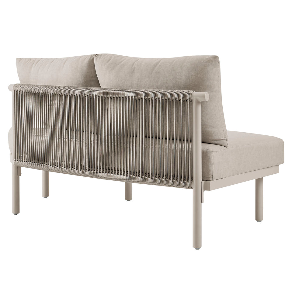 Porta Right-Arm Facing Outdoor Patio Aluminum Modular Piece by Modway