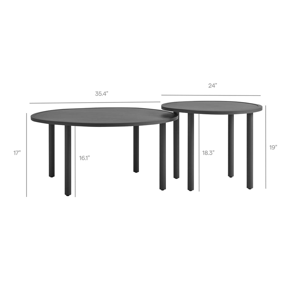 Porta 5 Piece Outdoor Patio Aluminum Modular Sofa Set by Modway