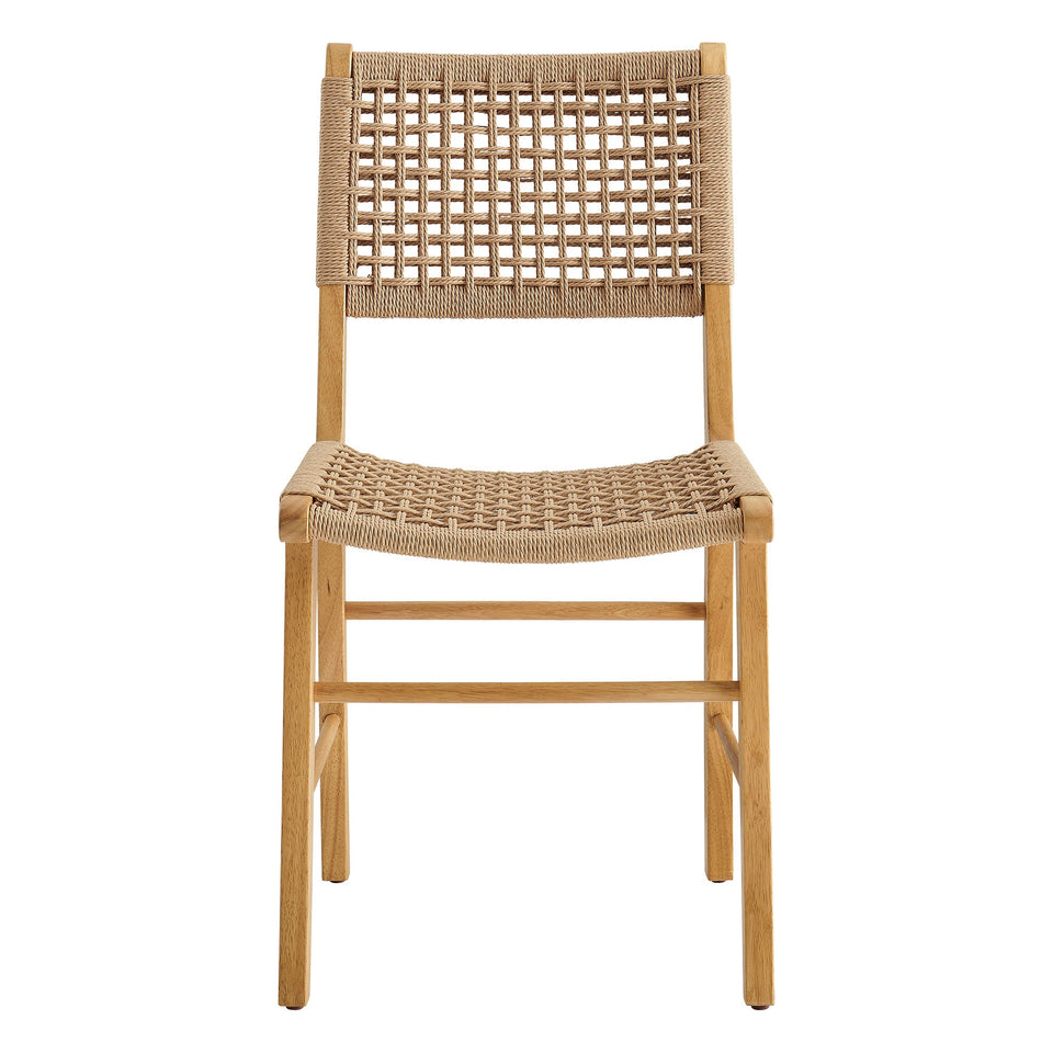 Tindra Woven Dining Chairs Set of 2 by Modway