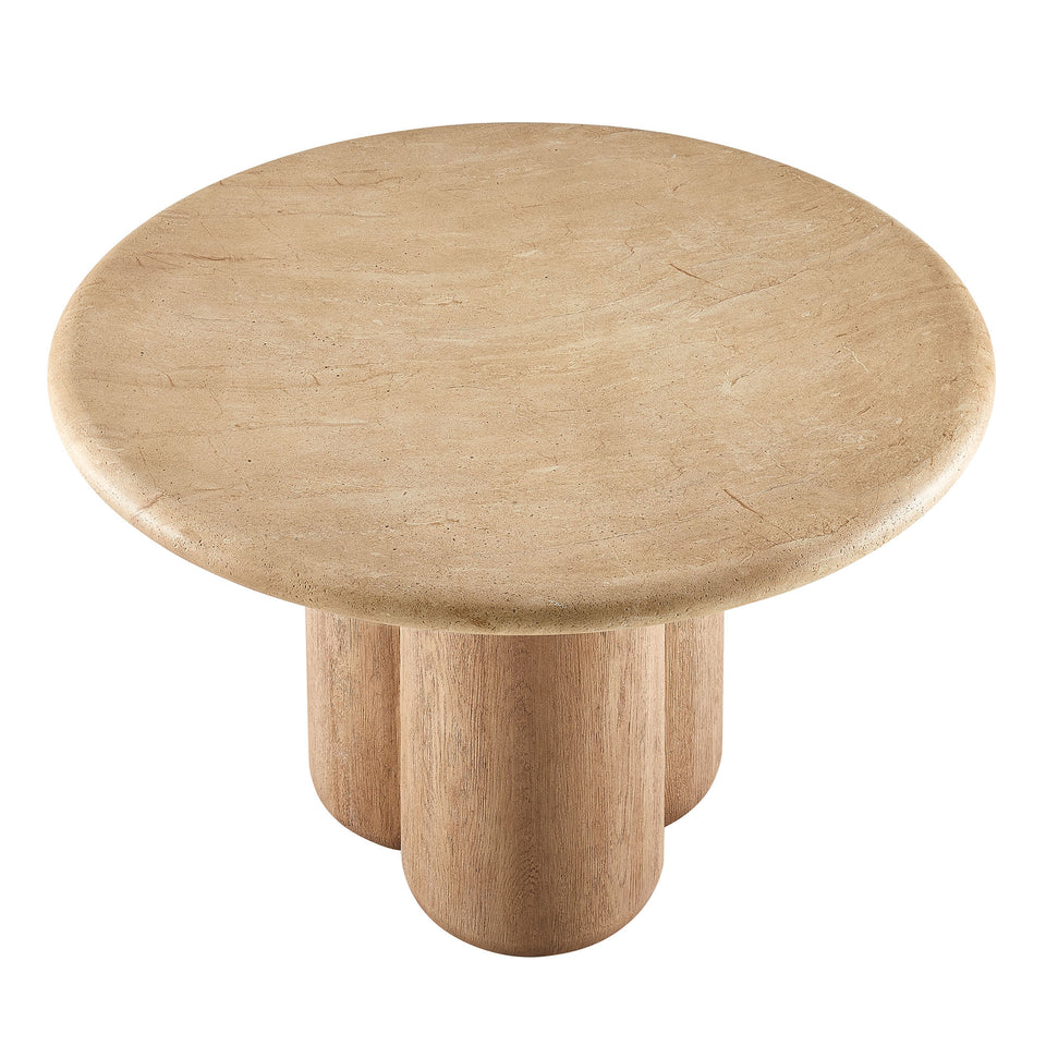 Tori 48 Inch Round Indoor and Outdoor Patio Dining Table by Modway