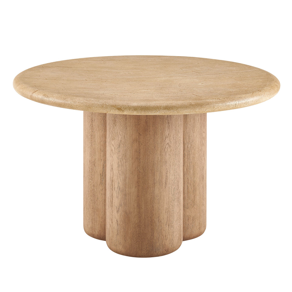 Tori 48 Inch Round Indoor and Outdoor Patio Dining Table by Modway