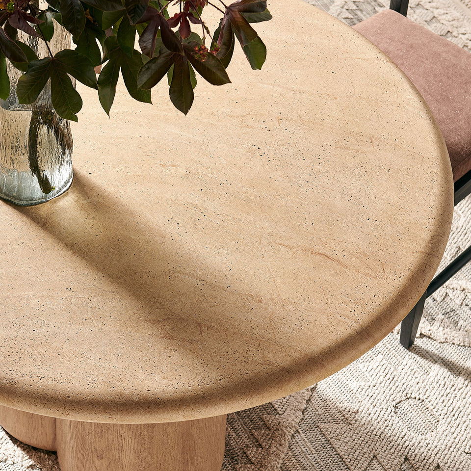 Tori 48 Inch Round Indoor and Outdoor Patio Dining Table by Modway