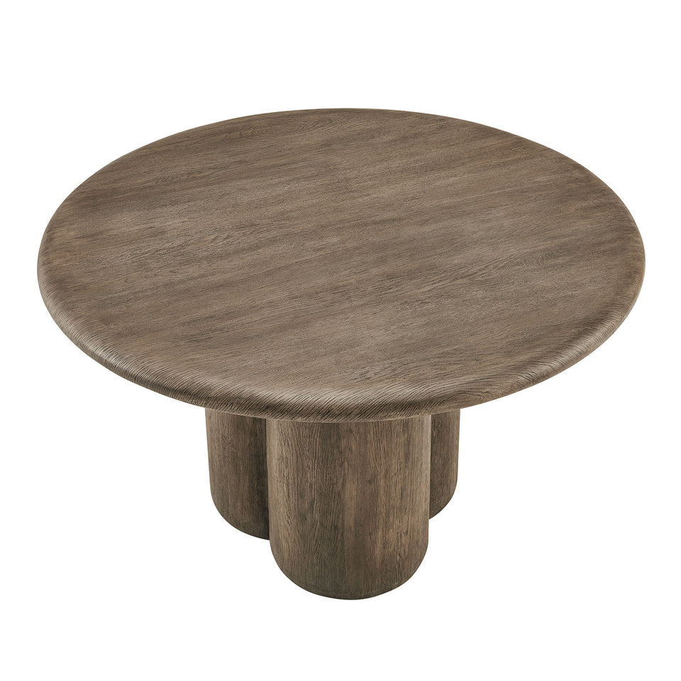 Tori 48 Inch Round Indoor and Outdoor Patio Dining Table by Modway