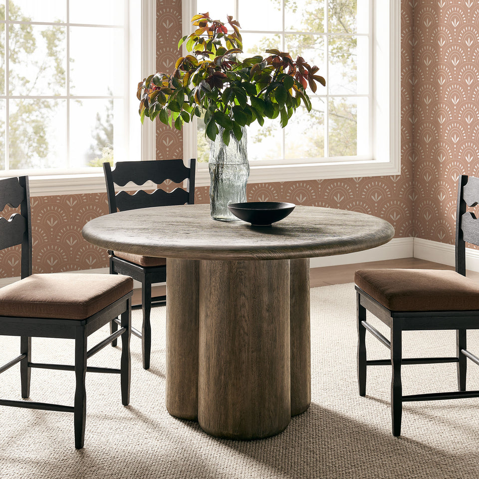 Tori 48 Inch Round Indoor and Outdoor Patio Dining Table by Modway
