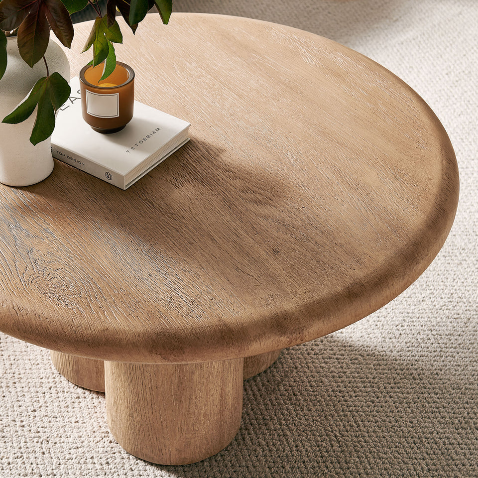 Tori 31 Inch Round Indoor and Outdoor Patio Coffee Table by Modway